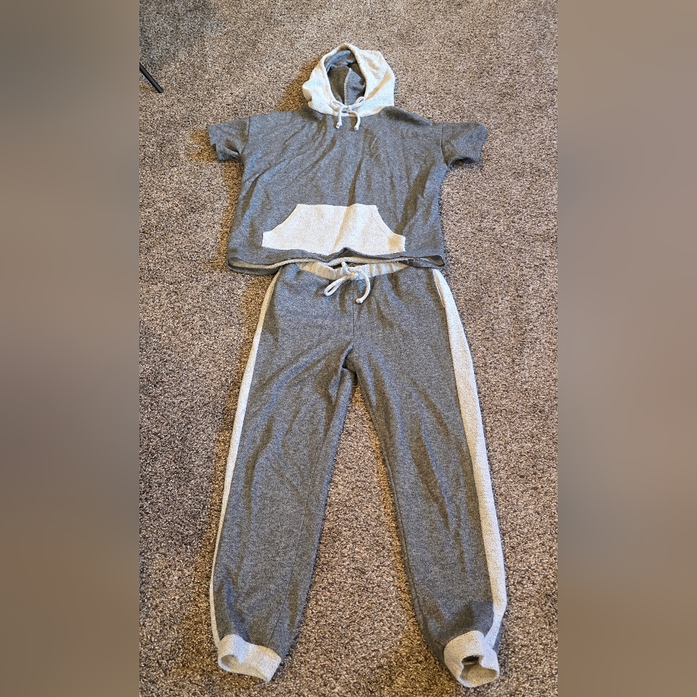 Gray and White Lounge Set
